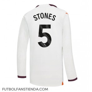 Manchester City John Stones #5 Segunda Equipación 2023-24 Manga Larga